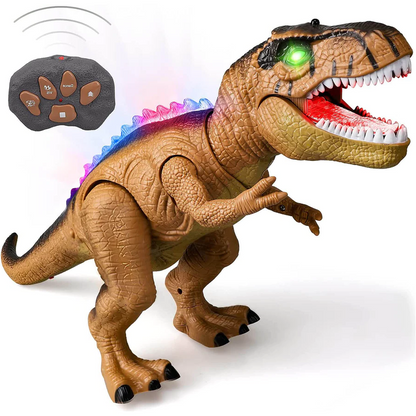 Remote Control T Rex Dinosaur LED Light Up Walking Roaring Toy For Kids Fall 2025 Gift