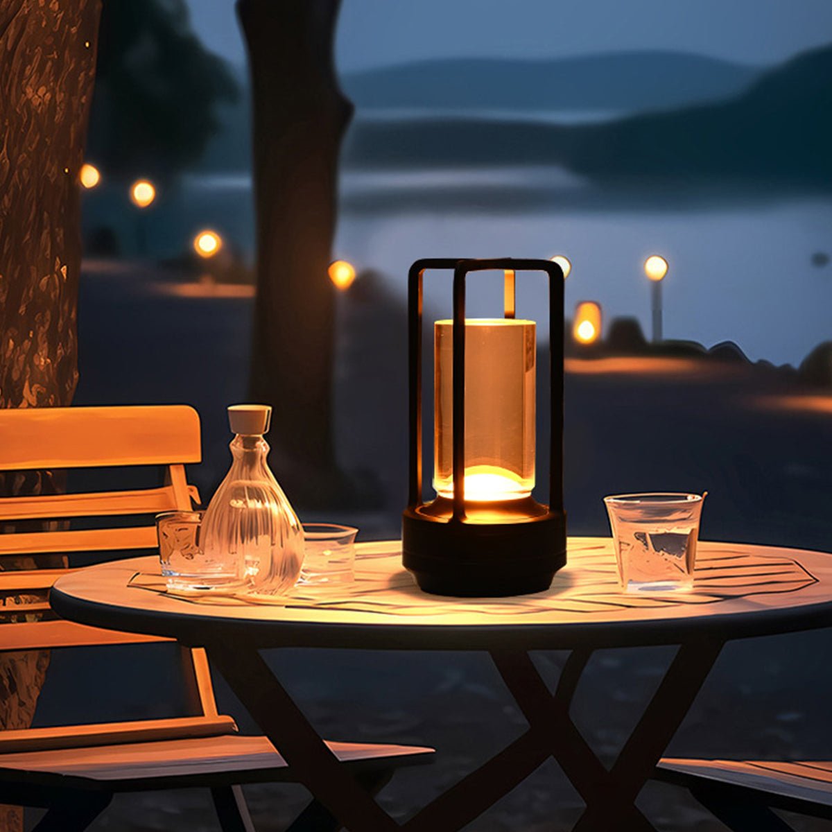Portable Lantern Cordless Table Lamp Rechargeable Touch Dimming Night Lights