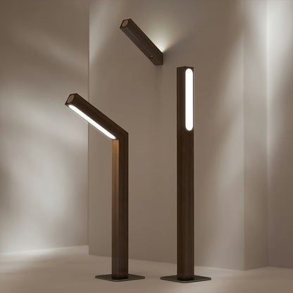 Portable Modern Minimalist LED Dimming Light Strip Wood Table Lamp - Flare Shack