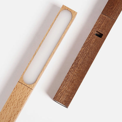 Portable Modern Minimalist LED Dimming Light Strip Wood Table Lamp