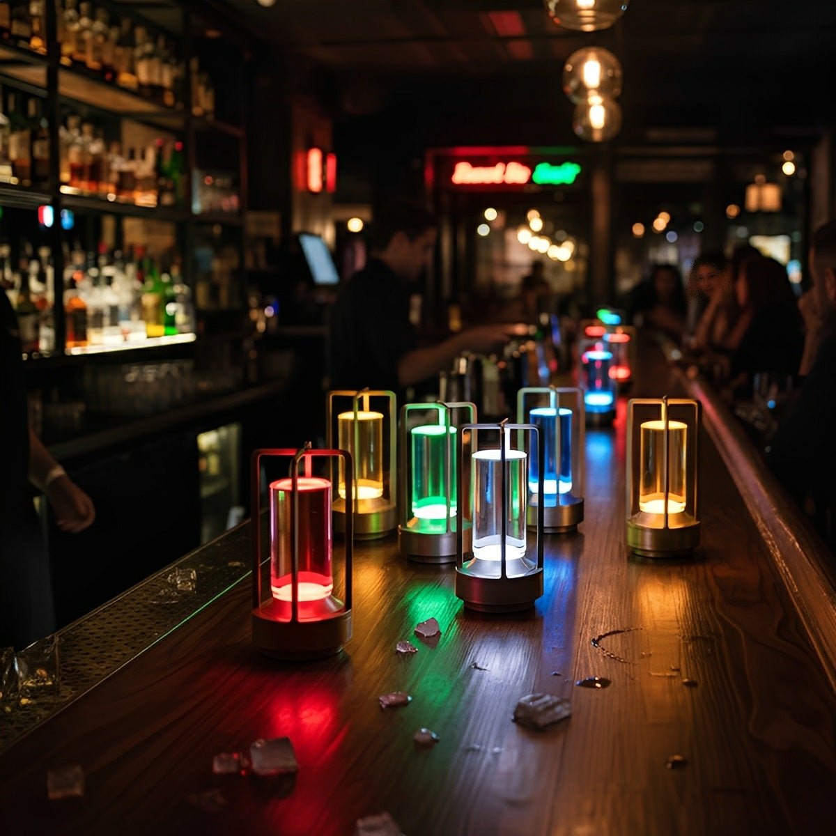 Portable RGB Table Lamp Touch Dimming Night Lights