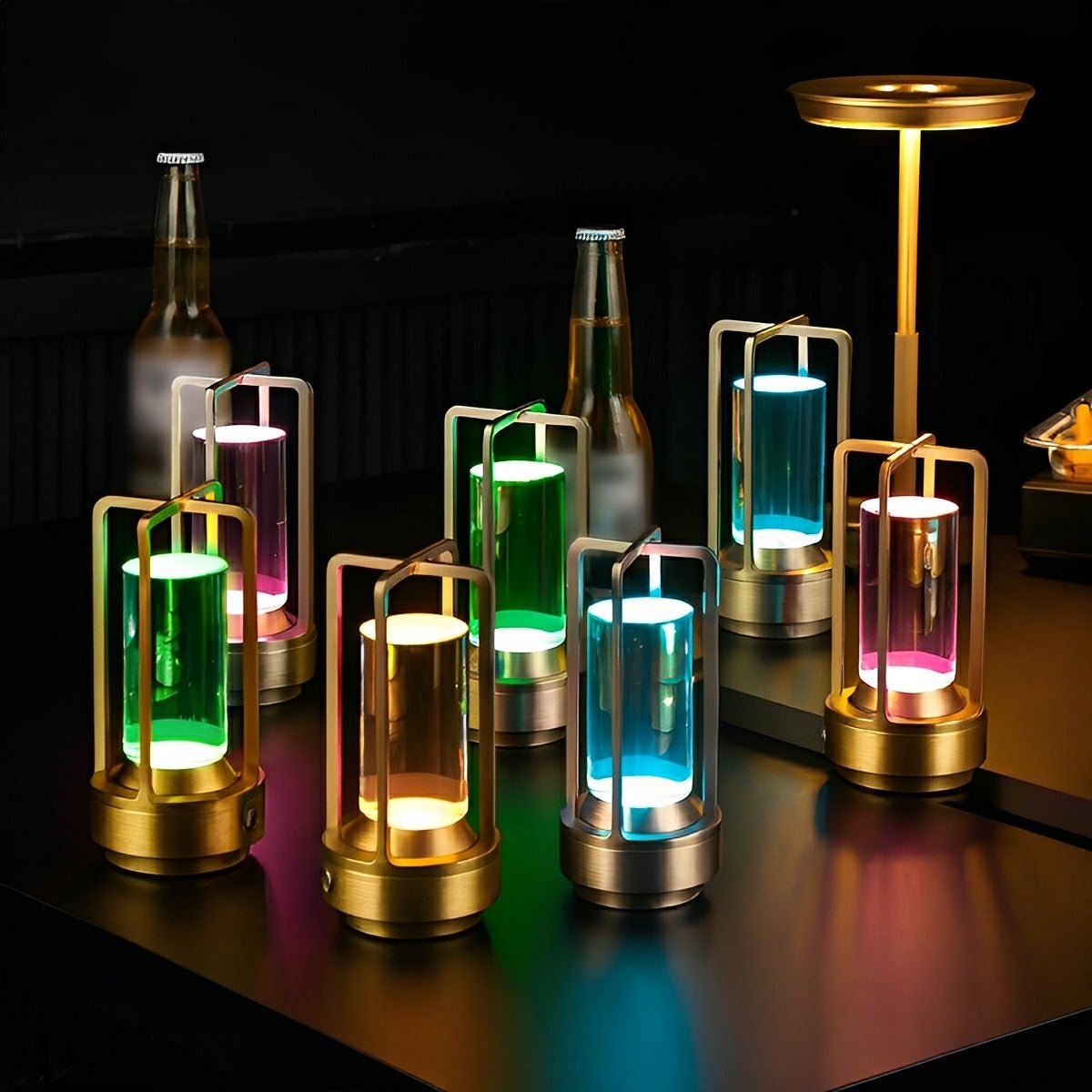 Portable RGB Table Lamp Touch Dimming Night Lights - Flare Shack