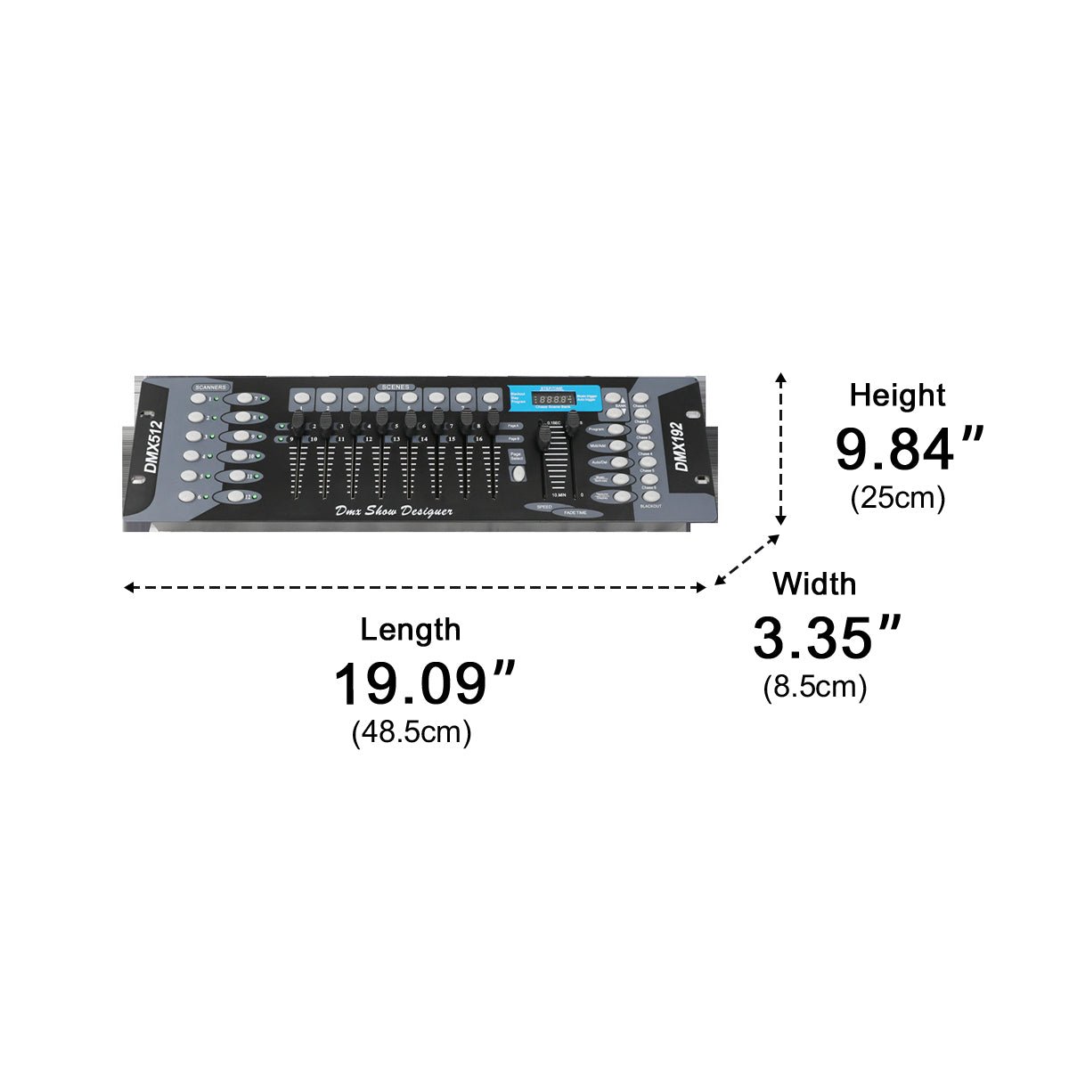 Professional Dimming DMX192 Controllers Lighting Console