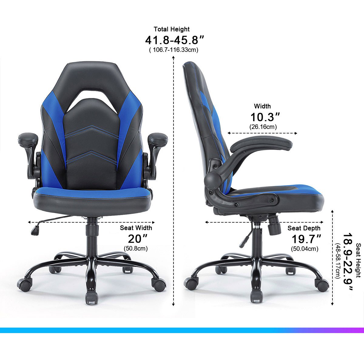 PU Leather Ergonomic Office Chair Swivel Computer Gaming Chair