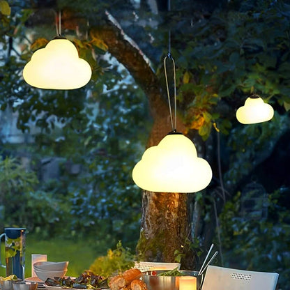 Rechargeable Outdoor Waterproof Clouds LED Hanging Lights
