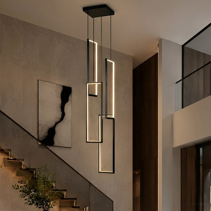 Rectangle LED Chandelier – Modern Minimalist - Flare Shack