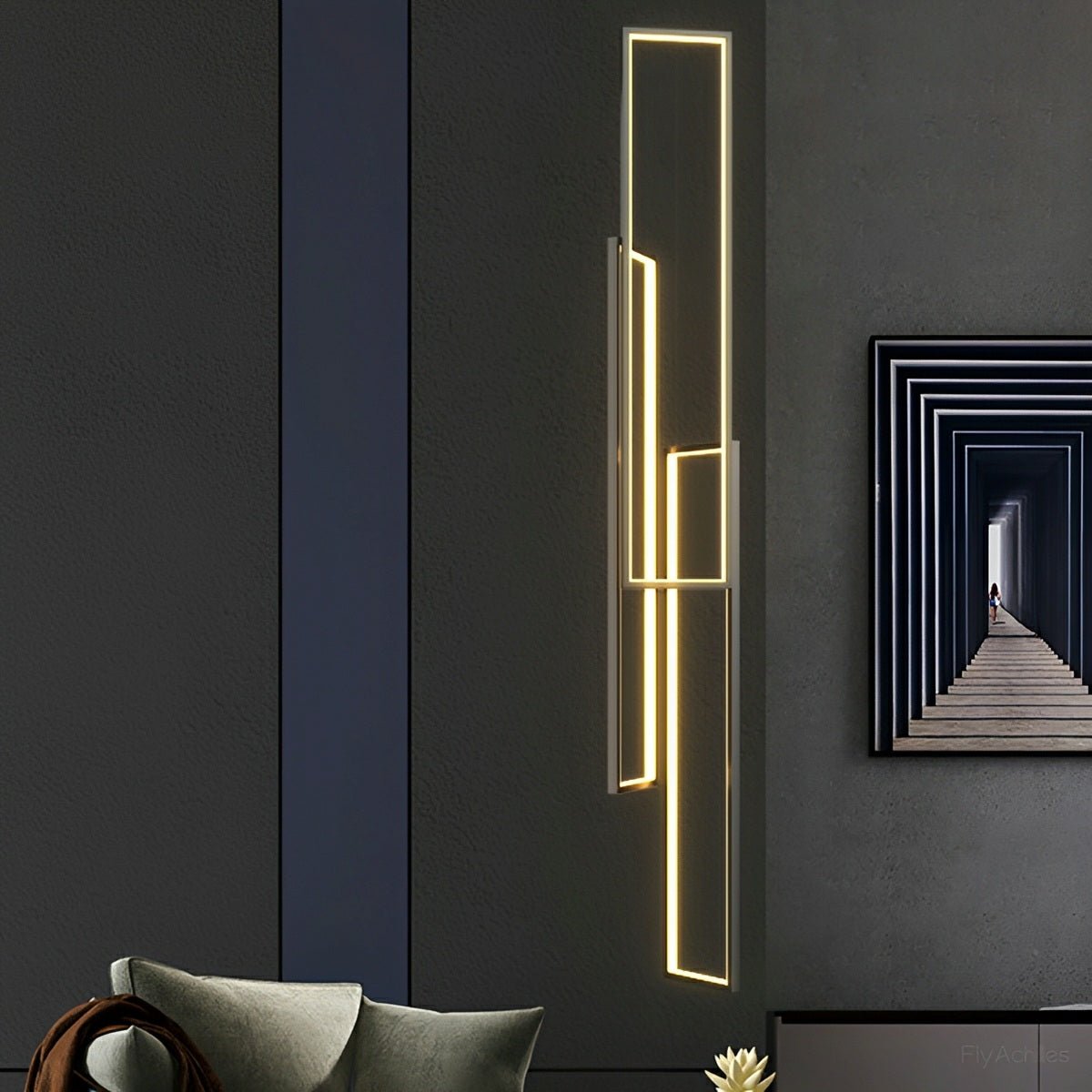 Rectangle LED Chandelier – Modern Minimalist - Flare Shack