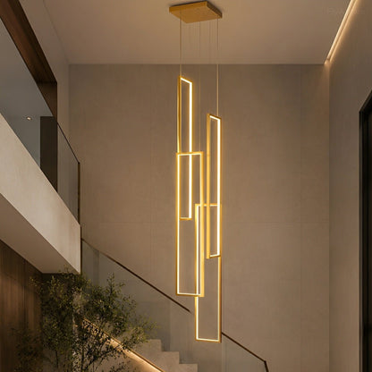 Rectangle LED Chandelier – Modern Minimalist - Flare Shack