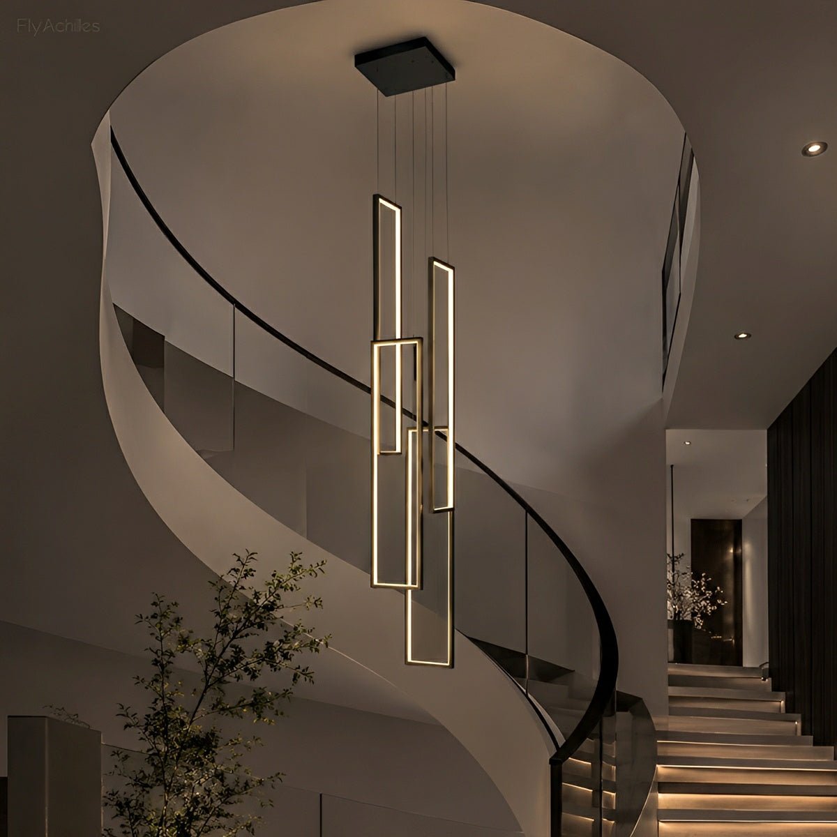 Rectangle LED Chandelier – Modern Minimalist