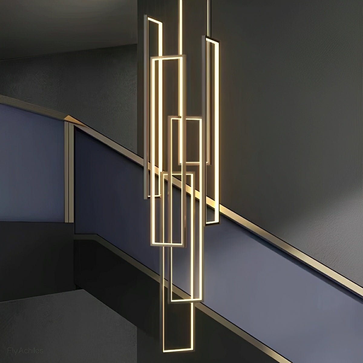 Rectangle LED Chandelier – Modern Minimalist