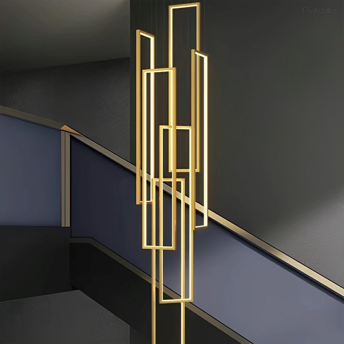 Rectangle LED Chandelier – Modern Minimalist - Flare Shack
