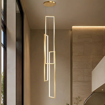 Rectangle LED Chandelier – Modern Minimalist - Flare Shack