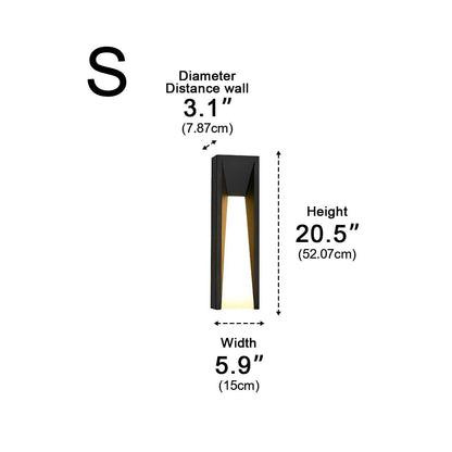 Rectangle LED Waterproof Modern Wall Sconces Lighting
