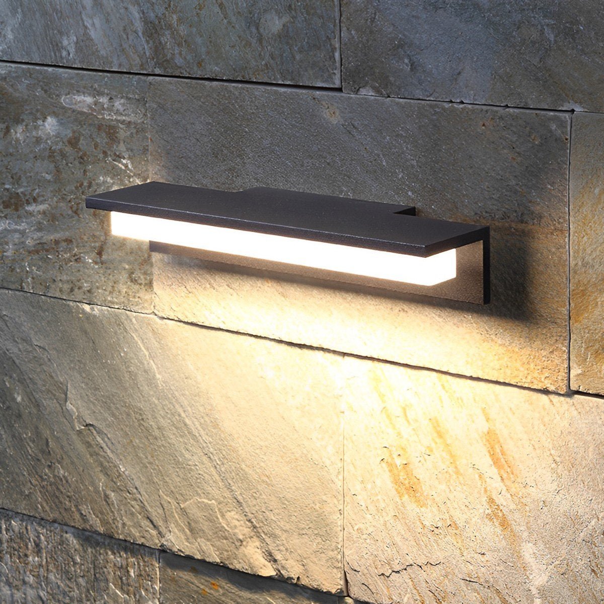 Rectangle Waterproof Modern Minimalist Outdoor Wall Porch Lights - Flare Shack