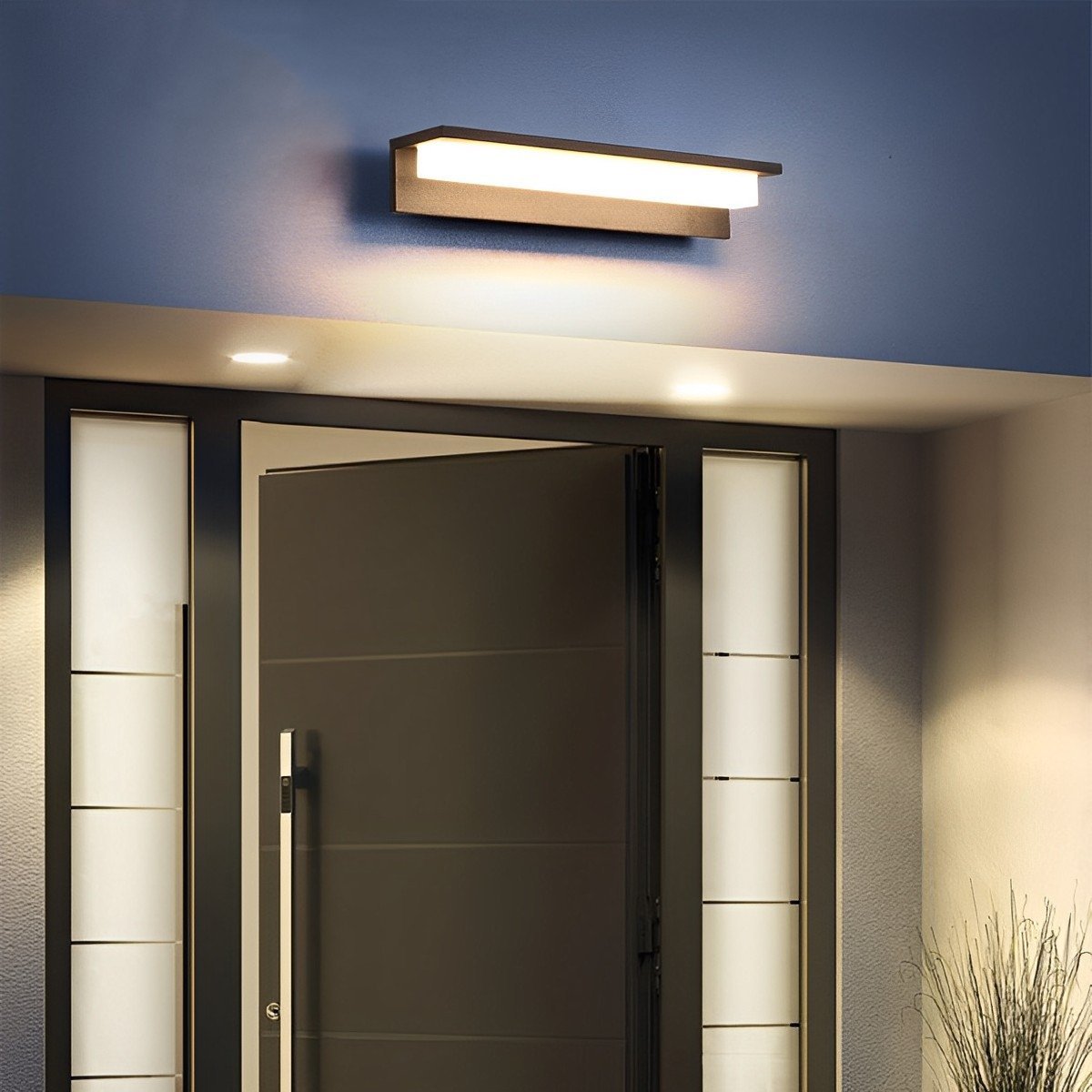 Rectangle Waterproof Modern Minimalist Outdoor Wall Porch Lights - Flare Shack