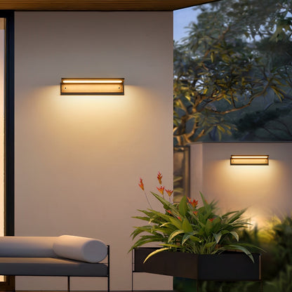 Rectangle Waterproof Modern Minimalist Outdoor Wall Porch Lights - Flare Shack
