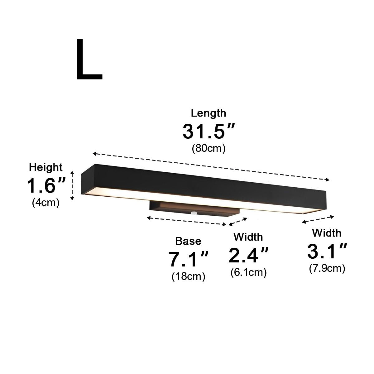 Dimmable Modern Minimalist Waterproof Black Porch Outdoor Wall Light
