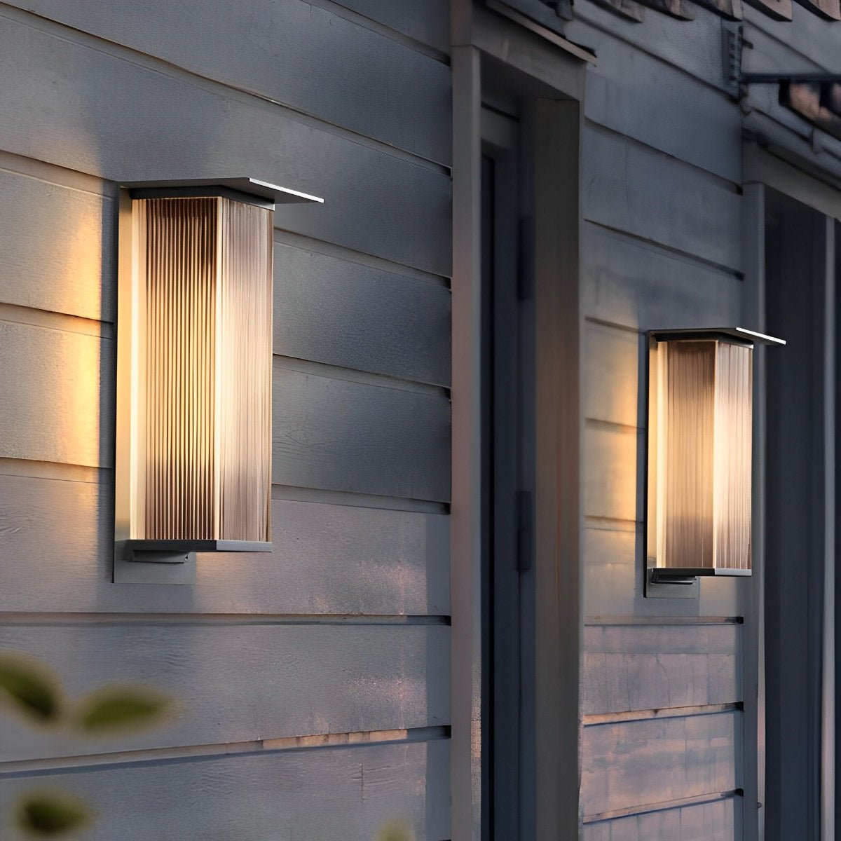 Rectangular Waterproof LED Modern Outdoor Solar Wall Sconces Lighting - Flare Shack