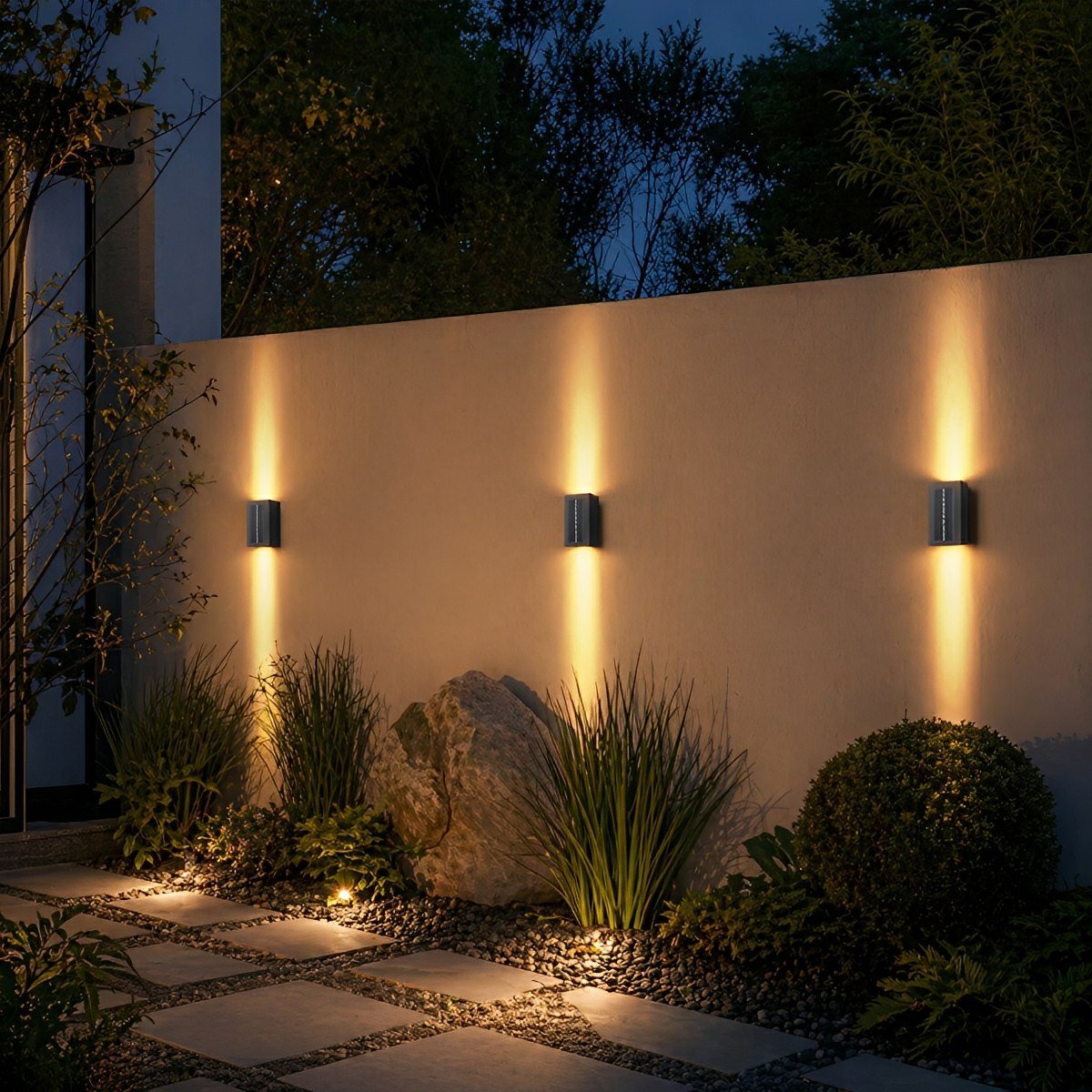 Rectangular Waterproof Up and Down Lights LED Modern Wall Sconce Lighting