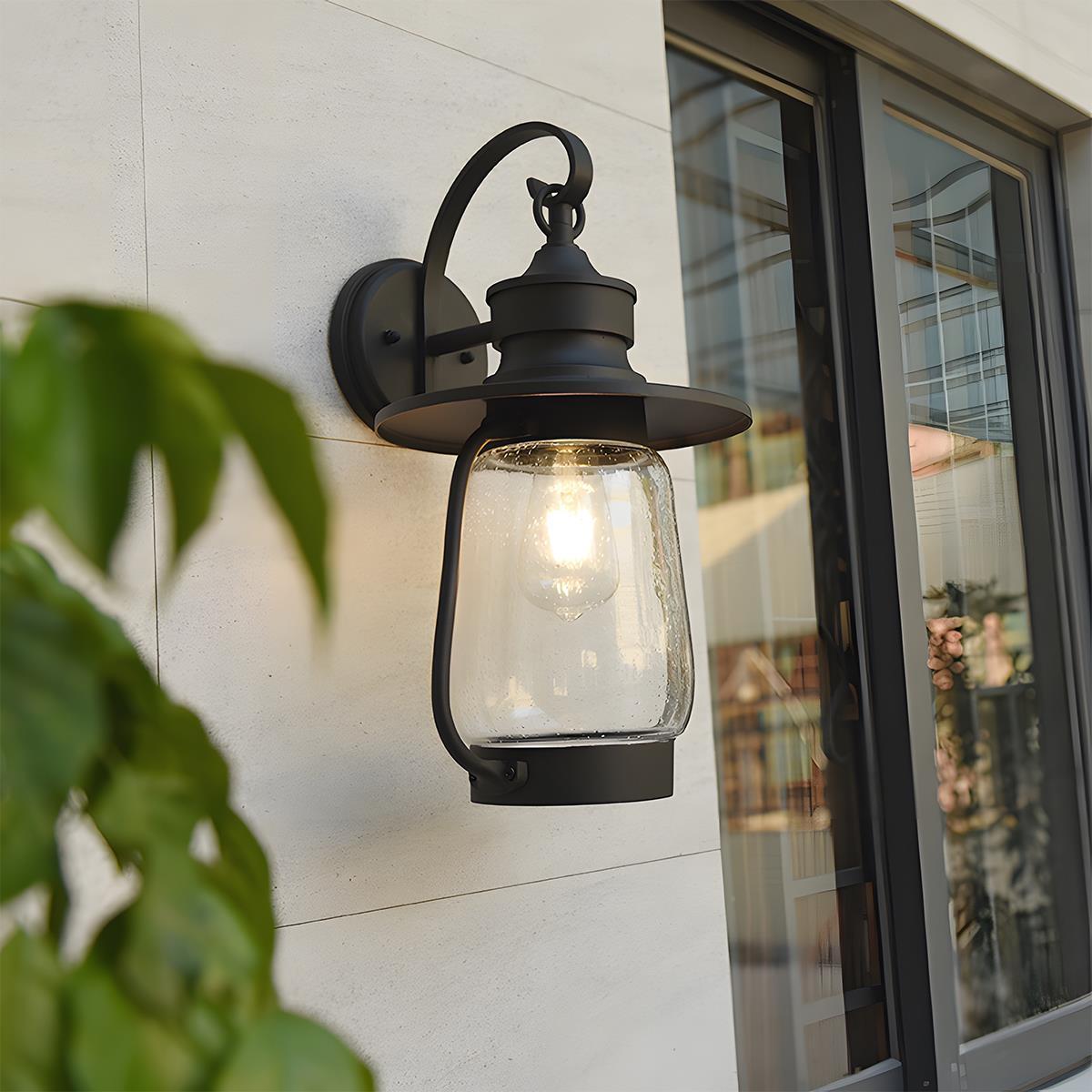 Retro Black Waterproof Lantern Outdoor Wall Sconces - Flare Shack