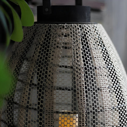 Retro Handmade Oval Cage LED Candle Floor Lamp Lantern