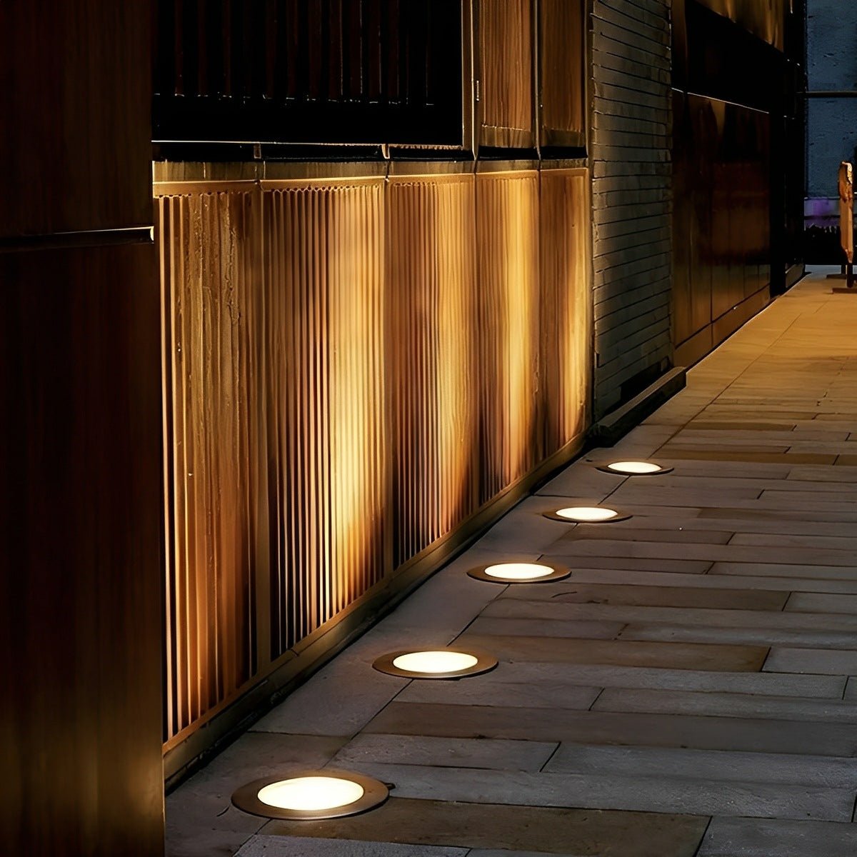 Round Outdoor LED In - Ground Lights Landscape Lights Wall Washer Lights - Flare Shack