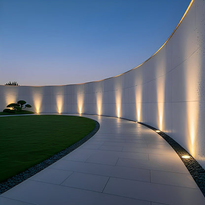 Round Outdoor LED In-Ground Lights Landscape Lights Wall Washer Lights