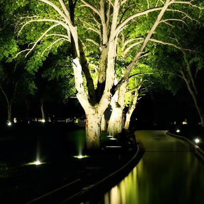 Round Waterproof Outdoor LED Spot Lights Building Exterior Light - Flare Shack