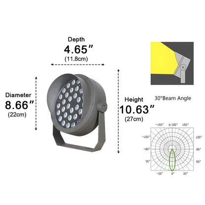 Round Waterproof Outdoor LED Spot Lights Building Exterior Light