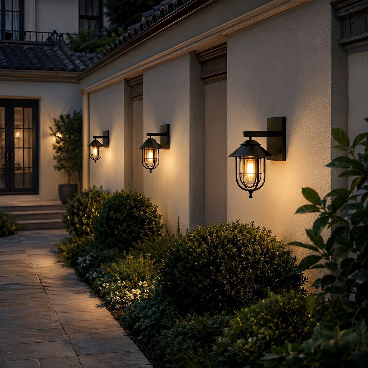 Rustic Birdcage Waterproof Outdoor LED Porch Wall Light