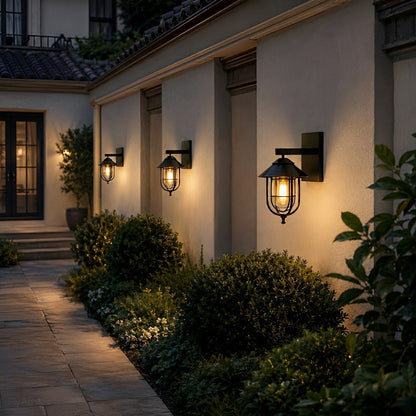 Rustic Birdcage Waterproof Outdoor LED Porch Wall Light