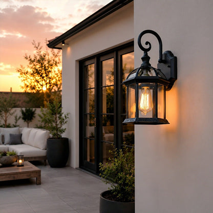 Rustic Gazebo Waterproof Outdoor LED Porch Wall Lights