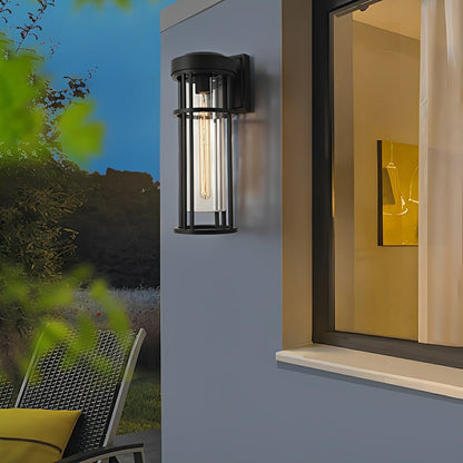 Rustic Modern Cylinder Waterproof Outdoor LED Porch Wall Lights - Flare Shack