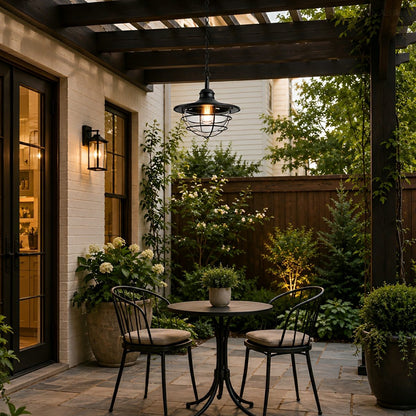 Rustic Modern Super Bright Black Outdoor Pendant Lights Lantern