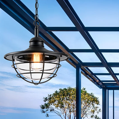 Rustic Modern Super Bright Black Pendant Lights Outdoor Lantern - Flare Shack