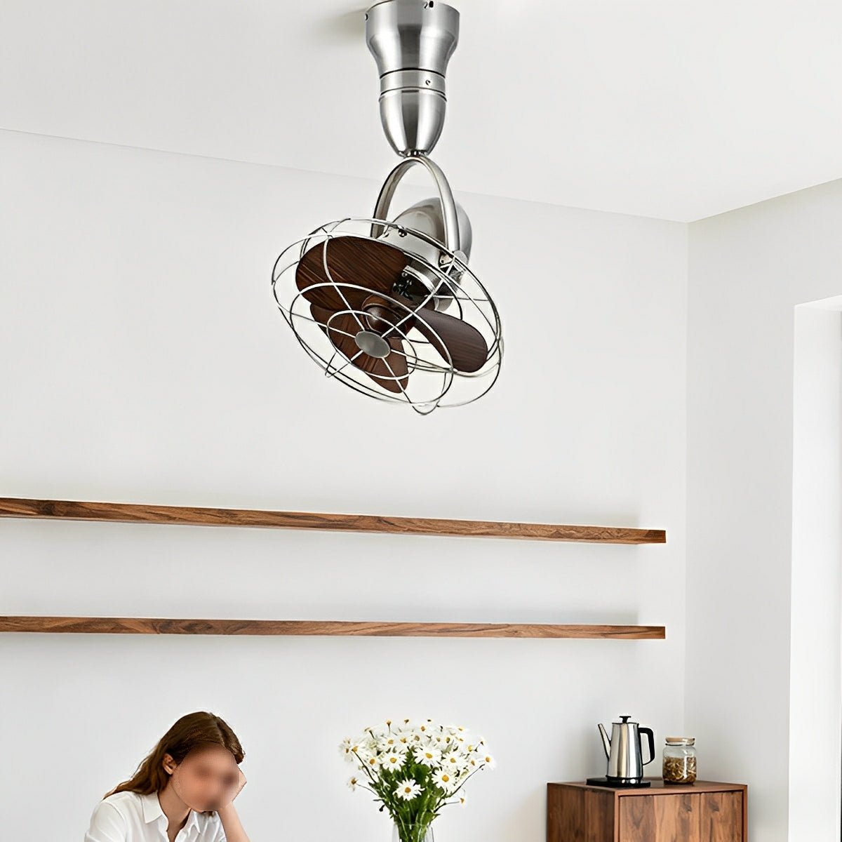 Rustic Modern Swing Rotation 6 - Speed Reverse Ceiling Fan - Flare Shack