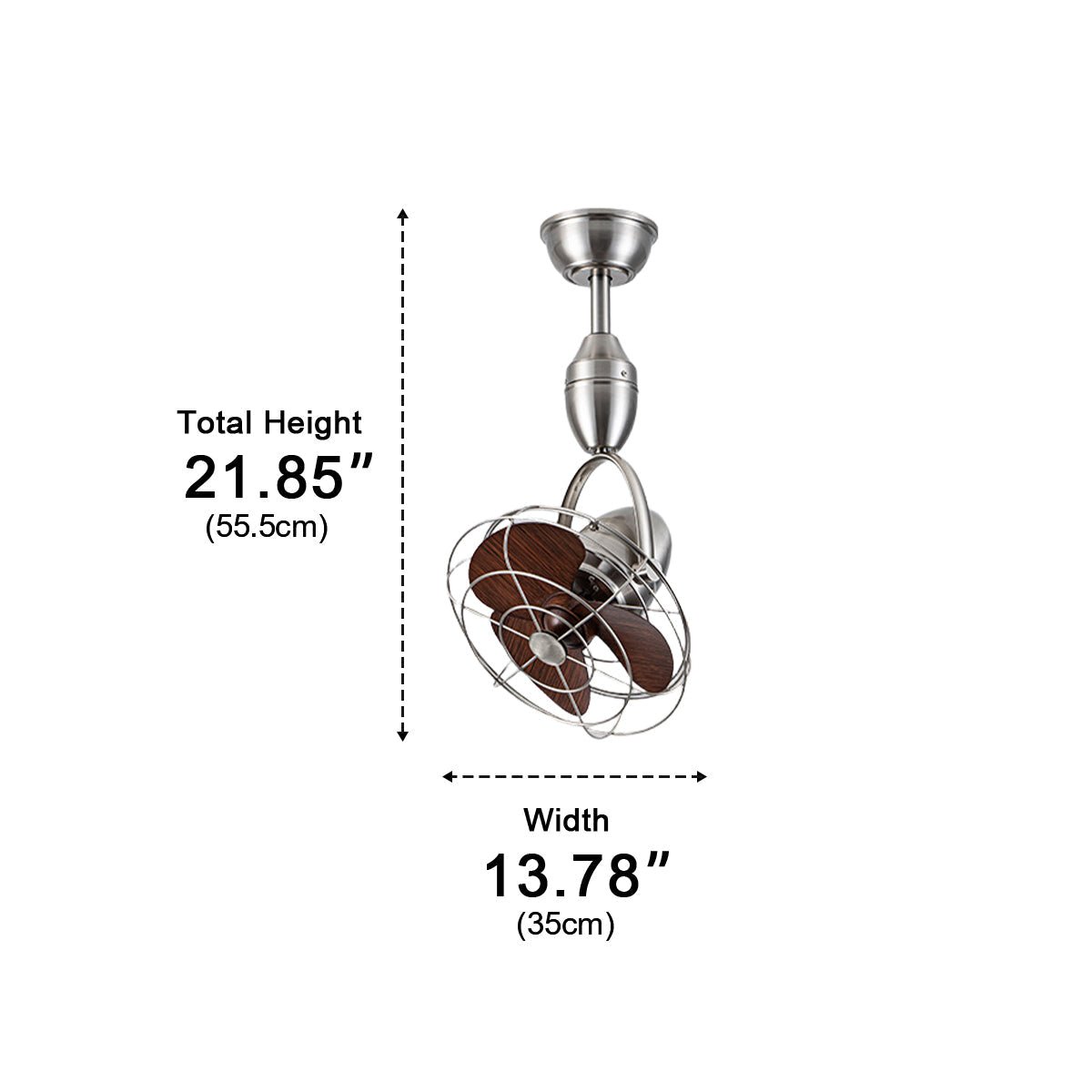 Rustic Modern Swing Rotation 6-Speed Reverse Ceiling Fan
