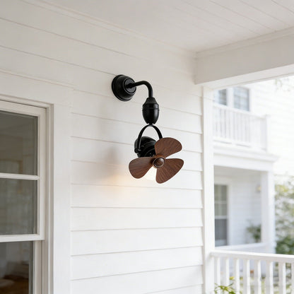 Rustic Modern Swing Rotation 6-Speed Reverse Wall Fan
