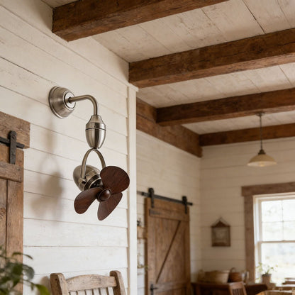 Rustic Modern Swing Rotation 6-Speed Reverse Wall Fan