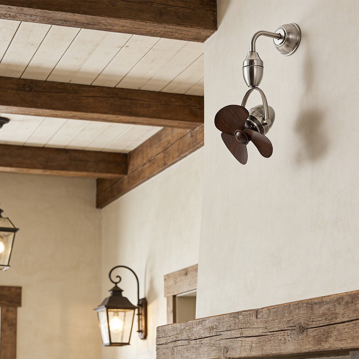 Rustic Modern Swing Rotation 6-Speed Reverse Wall Fan