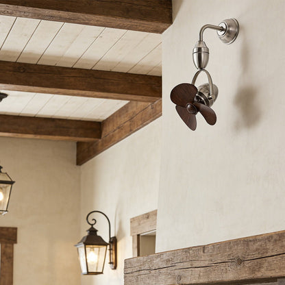 Rustic Modern Swing Rotation 6-Speed Reverse Wall Fan