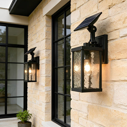 Rustic Rectangular Waterproof Outdoor LED Porch Wall Lights - Flare Shack