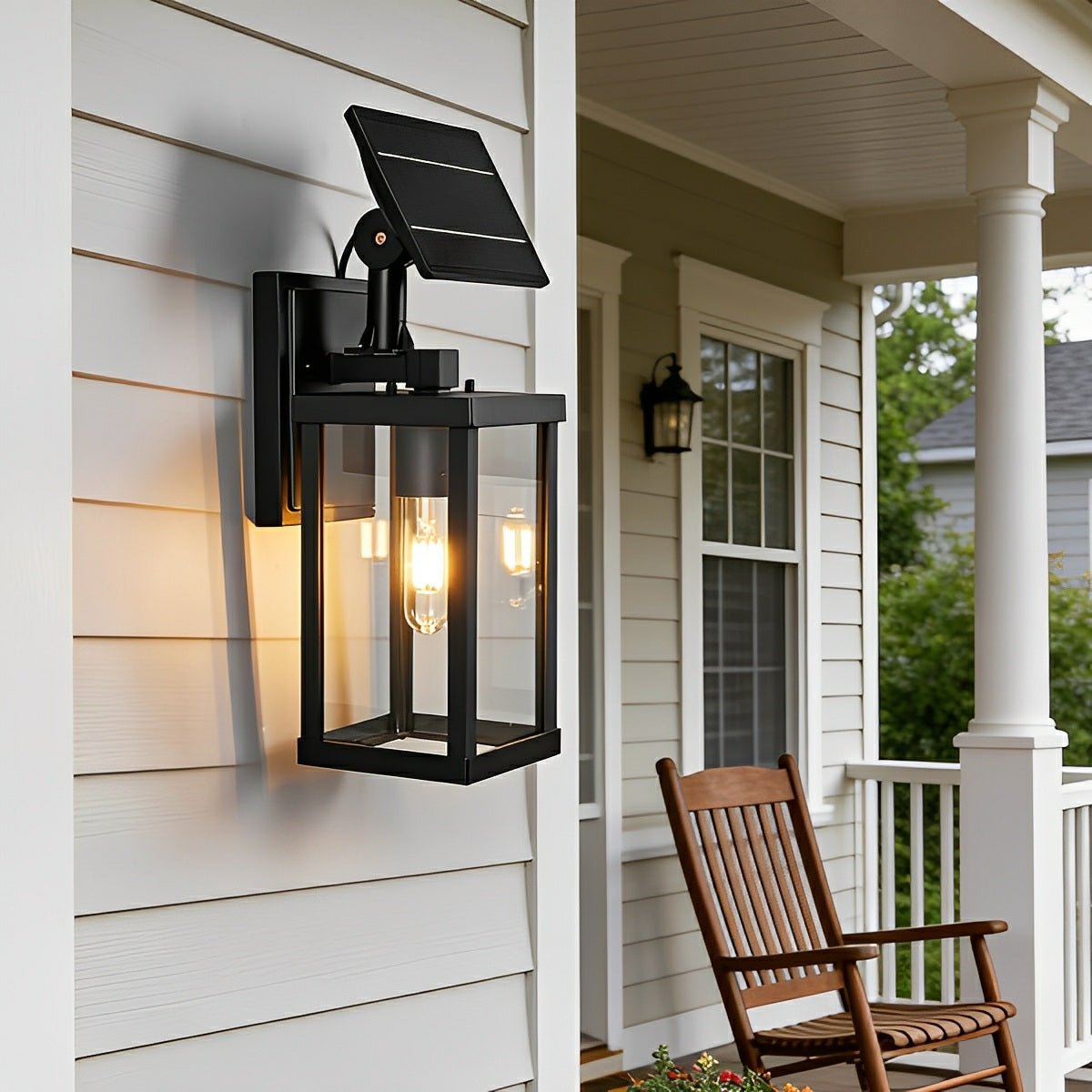 Rustic Rectangular Waterproof Outdoor LED Porch Wall Lights - Flare Shack