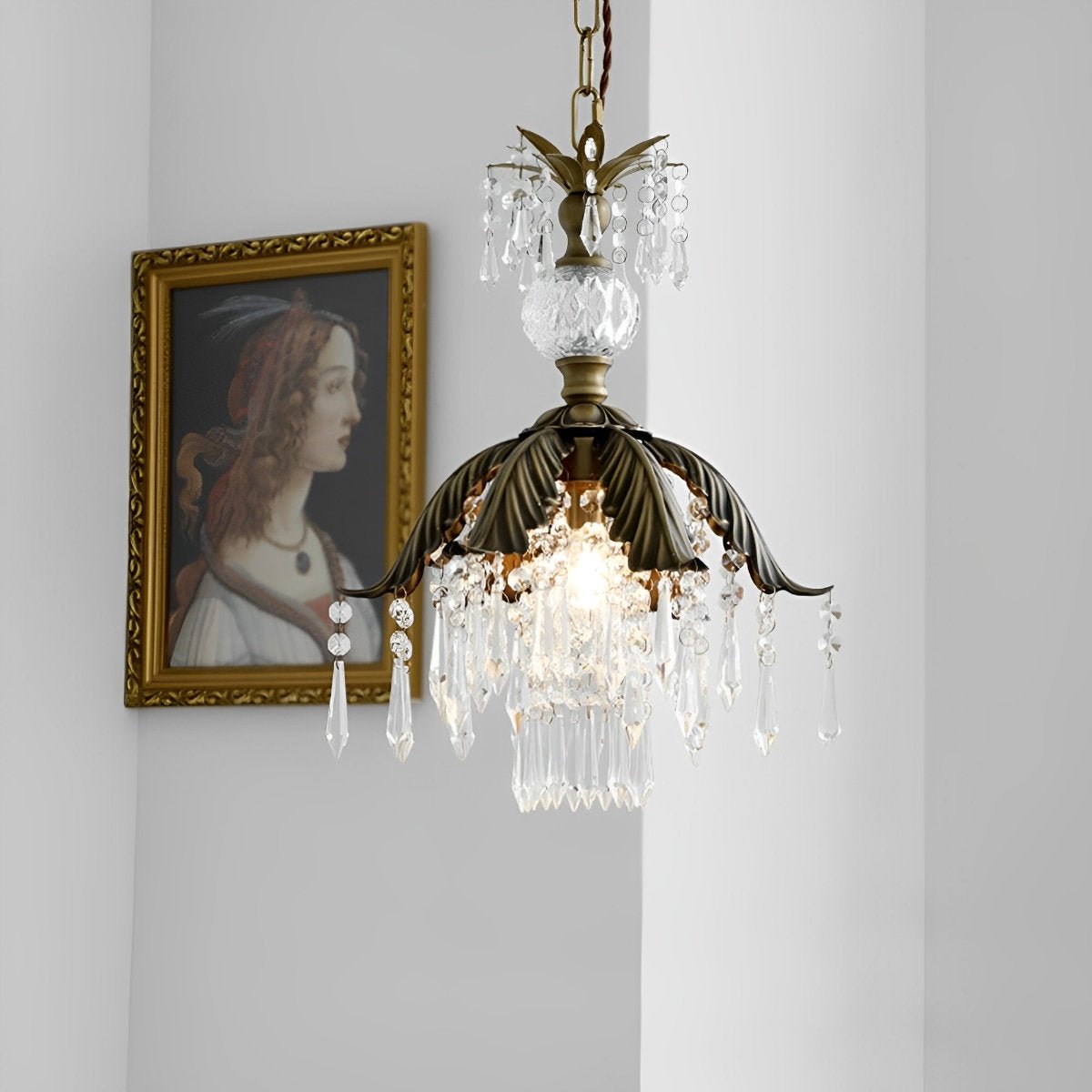 Rustic Retro Flower Crystal Chandelier Lighting - Flare Shack