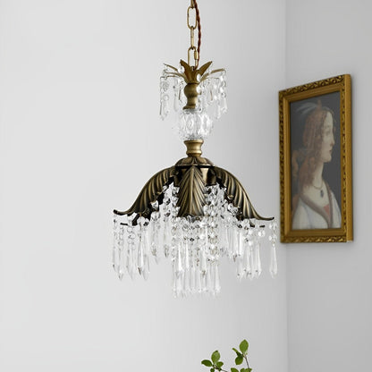 Rustic Retro Flower Crystal Chandelier Lighting - Flare Shack