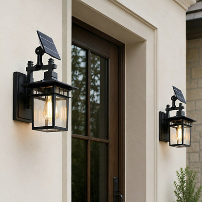 Rustic Square Waterproof Outdoor LED Porch Wall Light