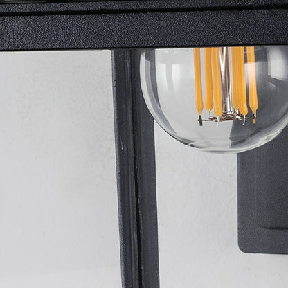 Rustic Square Waterproof Outdoor LED Porch Wall Light