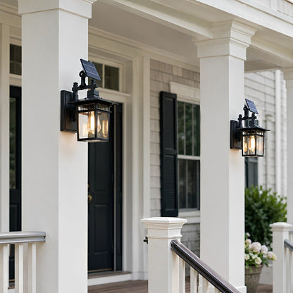 Rustic Square Waterproof Outdoor LED Porch Wall Light