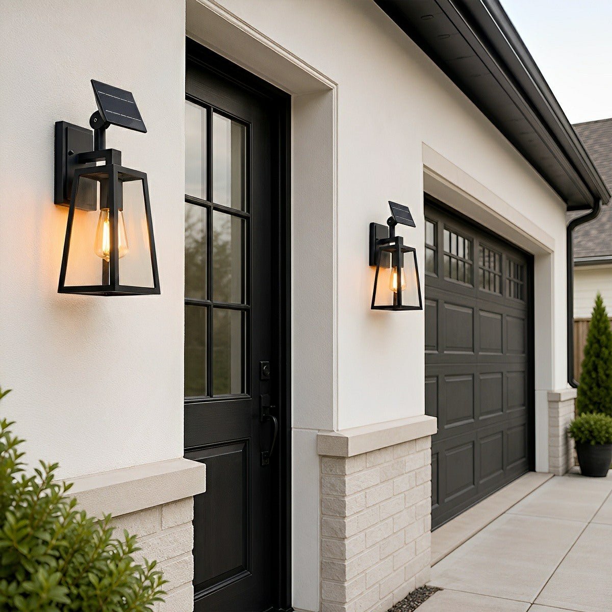 Rustic Trapezoid Waterproof Outdoor LED Porch Wall Light