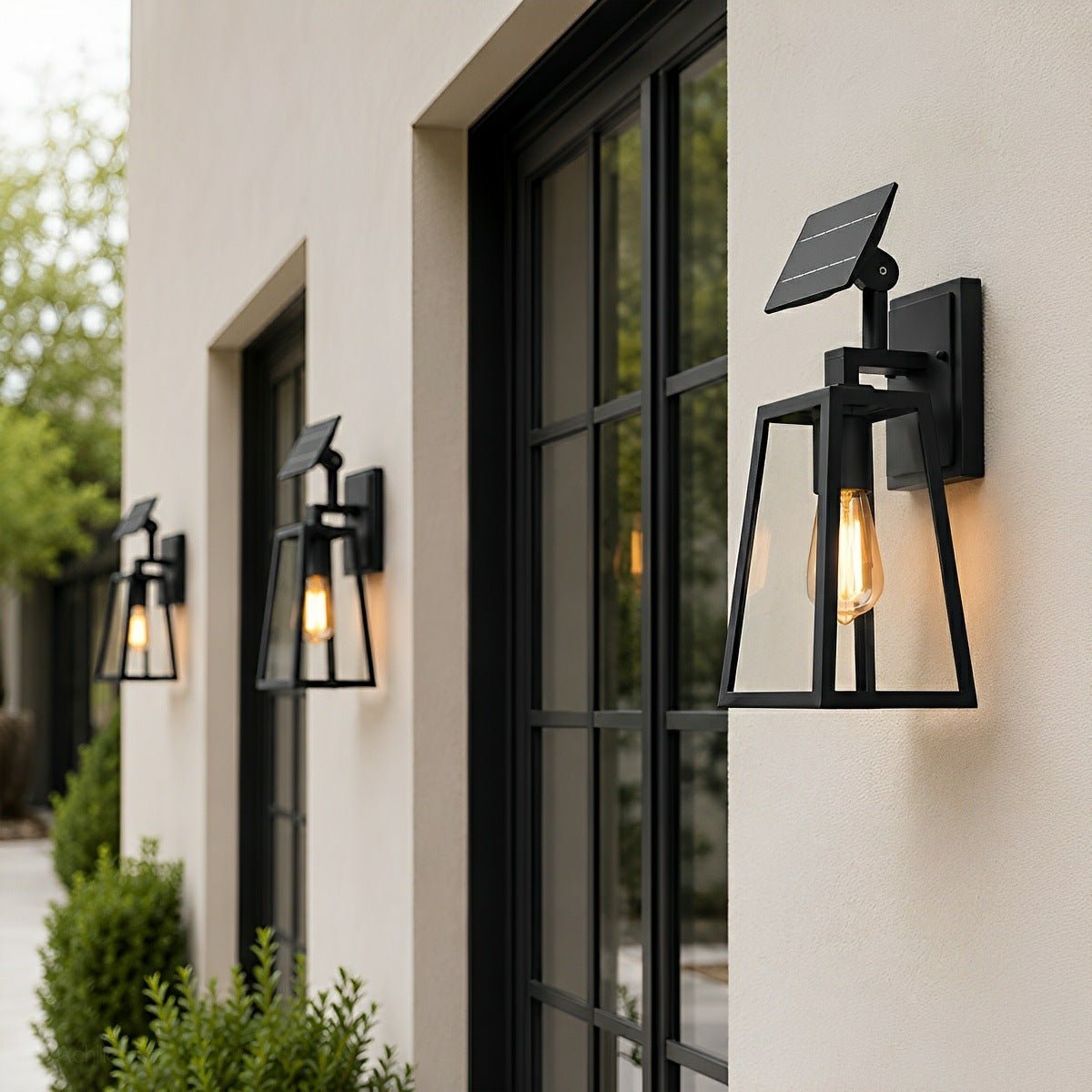 Rustic Trapezoid Waterproof Outdoor LED Porch Wall Light